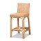 Baxton Studio Athena Modern and Contemporary Natural Finished Rattan Counter Stool 185-11875-Zoro - alternate 1